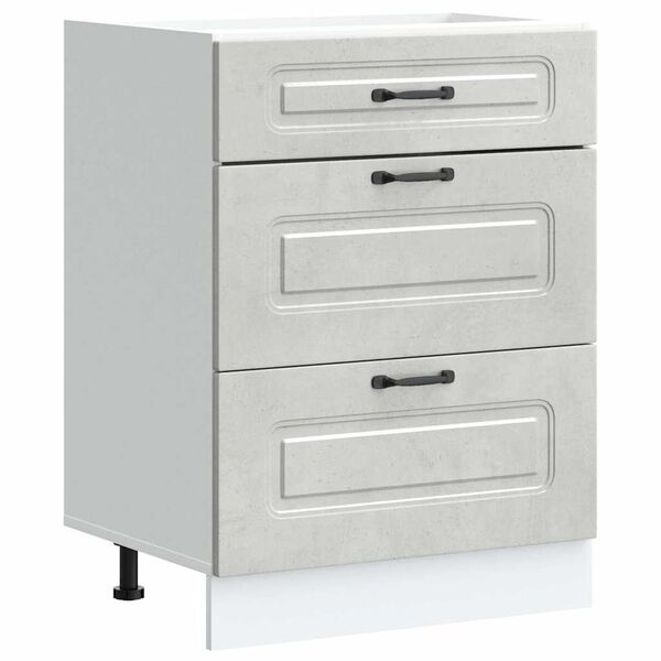 vidaXL Donji kuhinjski ormarić Kalmar boja betona konstruirano drvo