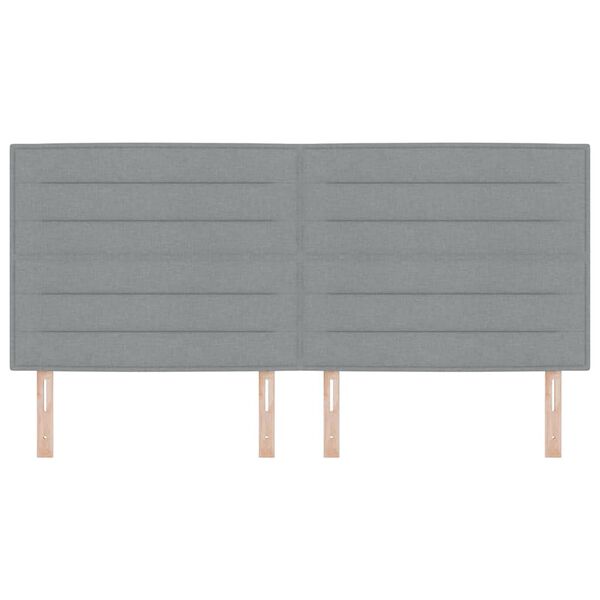 vidaXL Uzglavlje Svijetlo siva 200 cm tkanina