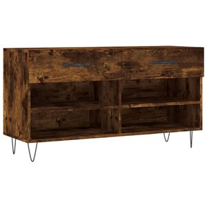 vidaXL Klupa za cipele boja hrasta 102 x 35 x 55 cm konstruirano drvo