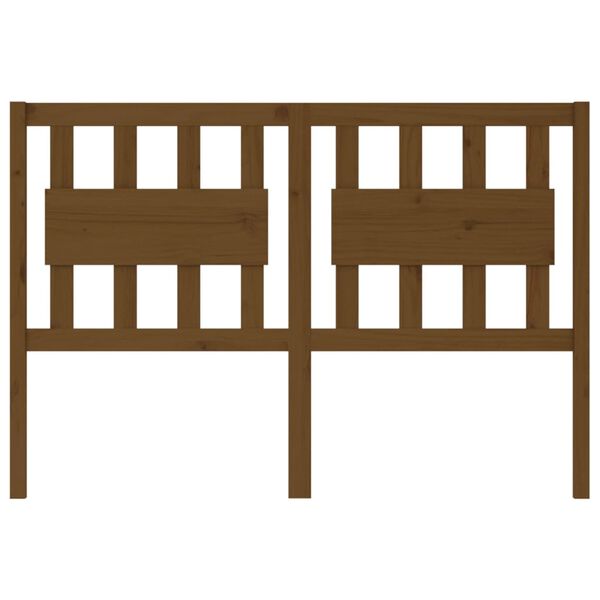 vidaXL Uzglavlje za krevet boja meda 125,5x4x100 cm masivna borovina