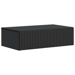 vidaXL Stolna montirana na zid Crna 59 x 34,5 x 17 cm