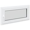 vidaXL Prozor za podrum RISOR 100 x 50 cm PVC i staklo Bijela