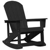vidaXL Adirondack ljuljačka Crna 73.5 x 92 x 90cm HDPE