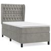 vidaXL Box spring krevet s madracem svjetlosivi 100x200 cm bar&scaron;unasti