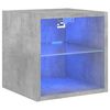 vidaXL TV ormarić s LED svjetlima siva boja betona 30 x 28,5 x 30 cm