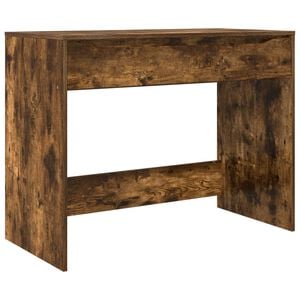 vidaXL Stol s ladicom s ladicama Dimljeni Hrast 100 x 50 x 78 cm