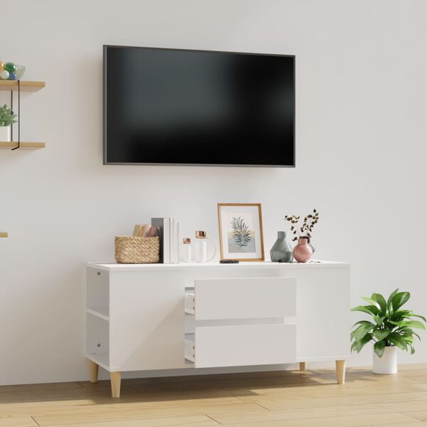 vidaXL TV ormarić bijeli 102 x 44,5 x 50 cm od konstruiranog drva