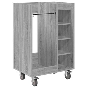 vidaXL Golf ormar s kotačem Jednobojno Siva Sonoma 65 x 45 x 98 cm