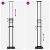vidaXL Stalci za sajmove Crna 30 x 23,5 x 210 cm Čelik