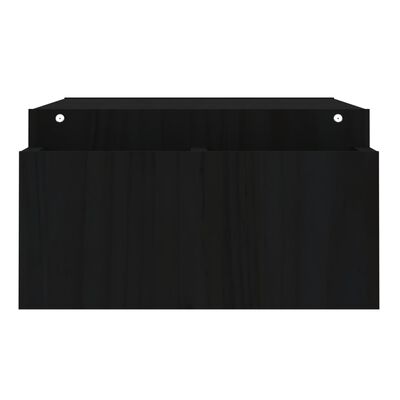 vidaXL Stalak za monitor crni 100 x 27,5 x 15 cm od masivne borovine