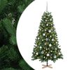 vidaXL Umjetno božićno drvce s kuglicom 120 cm 150 LED lampica