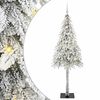 vidaXL Božićno drvce s 300 LED svjetlima Bijelo 180 cm PE i čelik