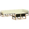 vidaXL Set vanjskih sofa 8 kom. Bijela i krem