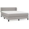 vidaXL Krevet box spring s madracem svjetlosivi 140x200 cm od tkanine