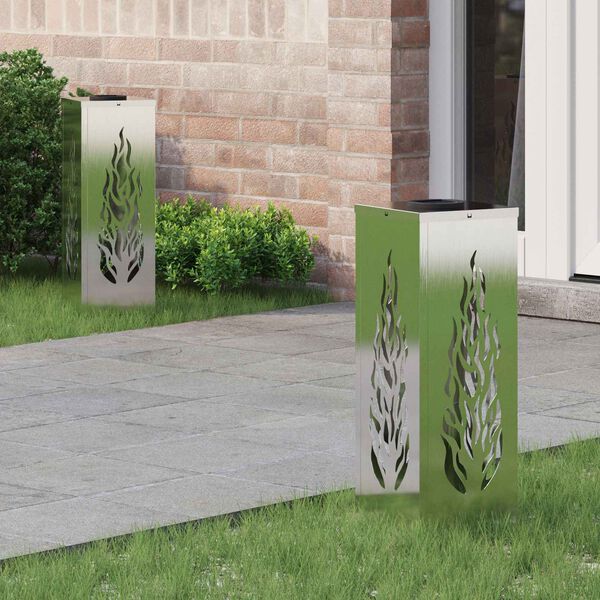 vidaXL Solarna LED svjetlost za stazu 2 pcs Nehrđajući čelik