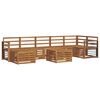 vidaXL Set vanjskih sofa 8 kom. Prirodna