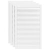 vidaXL Vrata za ormarić re&scaron;etkasta 4 kom bijela 99,3x59,4 cm borovina