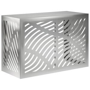vidaXL Pokrov za klima uređaj Srebrna 90 x 40 x 60 cm Pocinčani čelik