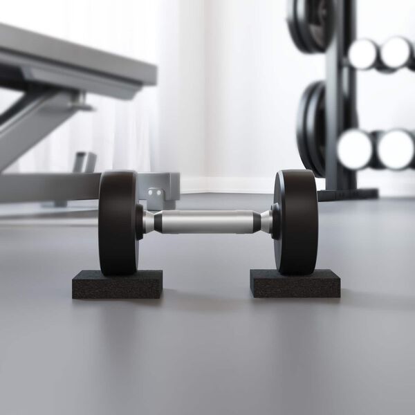 vidaXL Gumeni jastučić Crna Guma