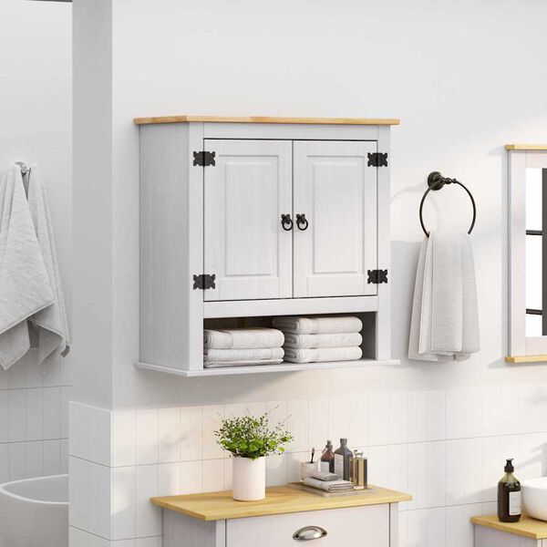 vidaXL Viseći ormarić s pohranom Corona Bijelo 70 x 33 x 71,5 cm