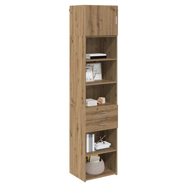 vidaXL Highboard Umjetnički hrast 50 x 42,5 x 225 cm Konstruirano drvo