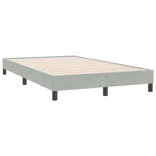 vidaXL Box spring krevet bez madracem svjetlosivi 120x220cm bar&scaron;unasti