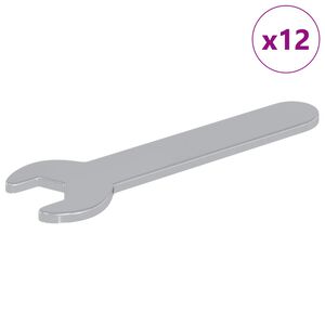 vidaXL Odvijač 12 kom. Srebrno 10 mm Željezo