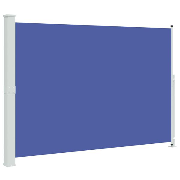vidaXL Uvlačiva bočna tenda za terasu 200 x 300 cm plava