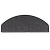 vidaXL Prostirke za stepenice 15 kom 65x24x4 cm antracit poluokrugle velike