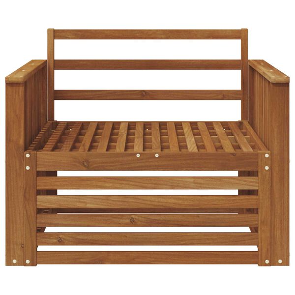 vidaXL 2 Komad Sofa s naslonima Čvrsto drvo akacije Prirodna