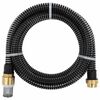 vidaXL Usisno crijevo s mjedenim priključcima crno 1,1 " 5 m PVC