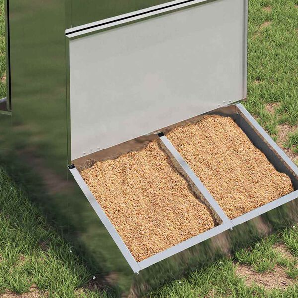 vidaXL Hranilica za svinje Srebrno 82 x 51 x 91,5 cm Cinkani čelik