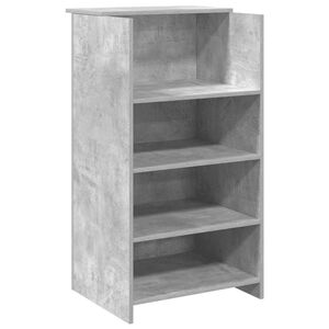 vidaXL Recepcijski stol beton sivi 55x50x103,5 cm konstruirano drvo