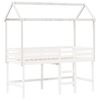 vidaXL Krov za dječji krevet bijeli 217x95,5x159 cm masivna borovina