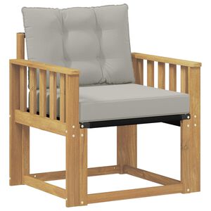 vidaXL Vanjski kauč Čvrsto drvo akacije i Textilene Bijela