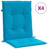 vidaXL Jastuci za vrtne stolice 4 kom plavi 100 x 50 x 3 cm od tkanine