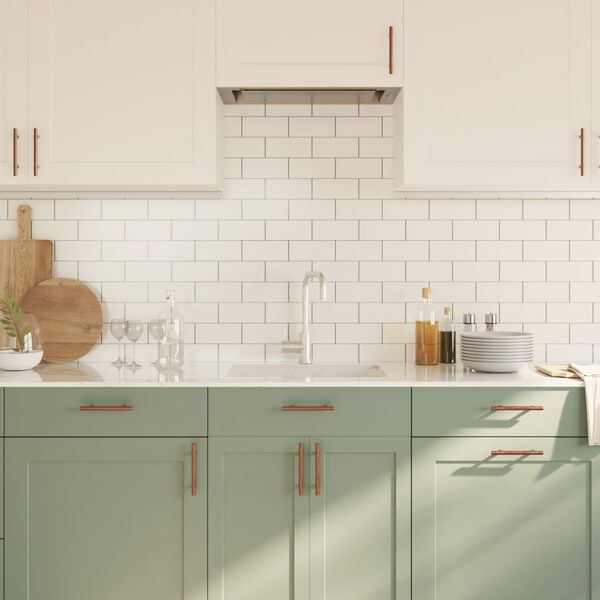 vidaXL Ručke za ormarić 10 kom brončane 96 mm od nehrđajućeg čelika