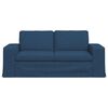 vidaXL Sofa 140cm Plava Metal