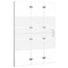 vidaXL Sklopiva pregrada za tu&scaron; ESG 100 x 140 cm bijela