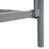 vidaXL Okvir za krevet na kat sivi metalni 140 x 200 / 90 x 200 cm