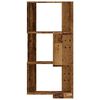 vidaXL Kutni regal za knjige s 3 razine staro drvo 50x50x102cm drveni