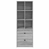 vidaXL Highboard s ladicama Siva Sonoma 45,5 x 34 x 127 cm
