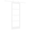 vidaXL Klizna vrata ORKDAL Bijela i crna 78 x 202 cm
