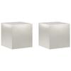 vidaXL Stalak za biljke 2 pcs Srebrna 40 x 40 x 40 cm Čelik