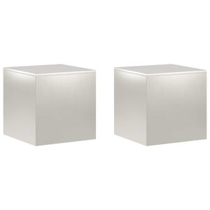 vidaXL Stalak za biljke 2 pcs Srebrna 40 x 40 x 40 cm Čelik