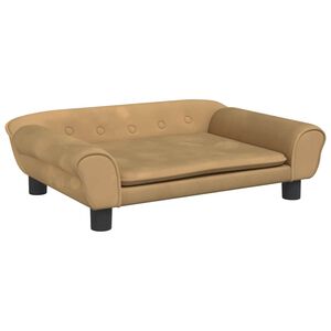 vidaXL Krevet za pse smeđi 70 x 48 x 22 cm bar&scaron;unasti