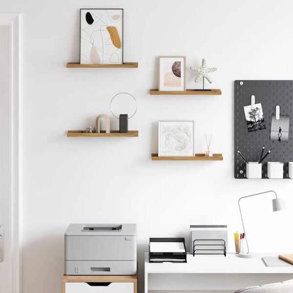 vidaXL Polica na zidu 4 pcs Smeđa 40 x 9 x 3 cm Konstruirano drvo