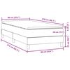 vidaXL Box Spring krevet s madracem tamno zeleni 90x210 cm bar&scaron;un