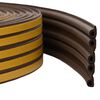vidaXL Samoljepiva brtvila za prozore Smeđa 9 x 6 mm 25 m EPDM pjena