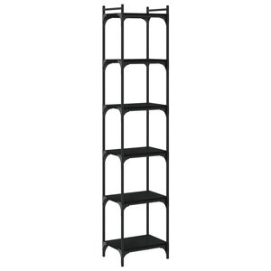 vidaXL Regal za knjige sa 6 razina crni 40x30x188 cm konstruirano drvo
